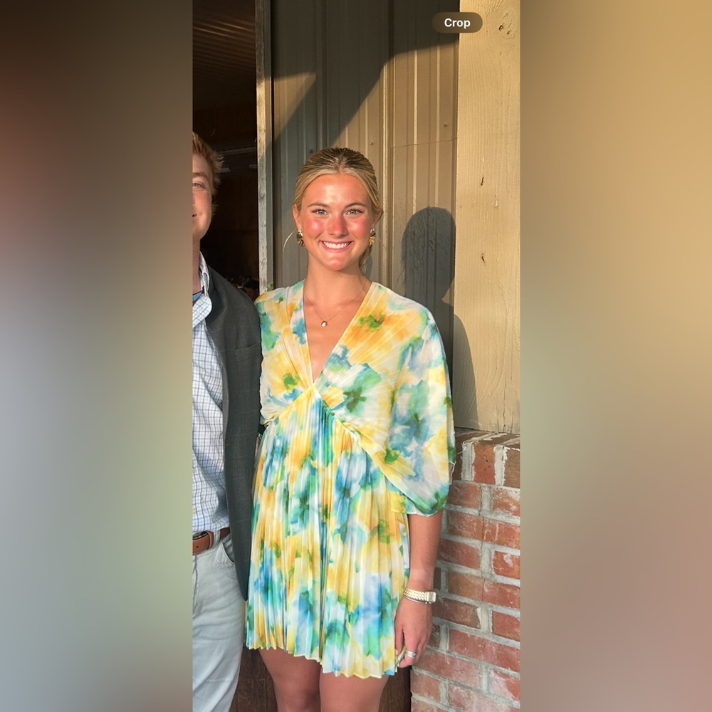 Misa Los Angeles Luna Dress in Citron Water